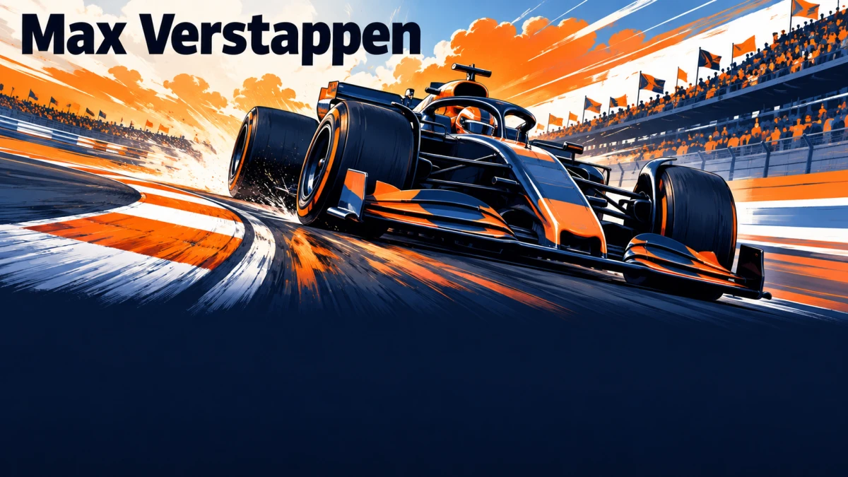 Illustratie voor Max Verstappen